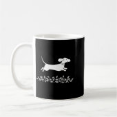 Mug Happy Dachshund With Autumn Leaves For Pet Lovers  (Gauche)
