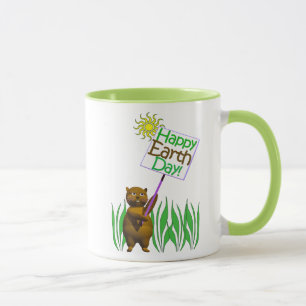 Mug Happy Earthday Hedgehog