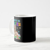 Mug Happy Easter Bunny Bengal Cat Hunting Eggs Colourf (Devant gauche)
