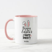 Mug Happy Easter Bunny Custom Gift (Gauche)