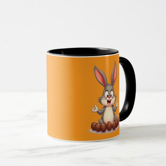 Mug Happy Easter Bunny – Cute Rabbit with caneca (Devant droit)