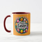 Mug Happy Easter – Colorful Spring Design - caneca (Gauche)