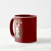 Mug Happy Easter Day – Cute Bunny Illustration (Devant gauche)