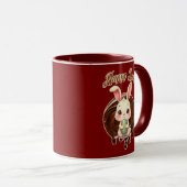 Mug Happy Easter Day – Cute Bunny Illustration (Devant droit)