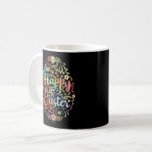 Mug HAPPY EASTER jolie idée cadeau d'oeuf de Pâques fl (Devant gauche)