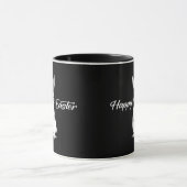 Mug Happy Easter – Minimal Bunny Illustration - caneca (Centre)