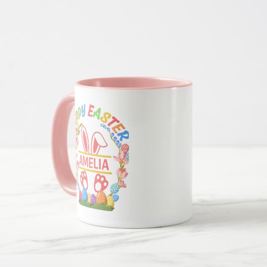 Mug Happy Easter Personalized  (Devant gauche)