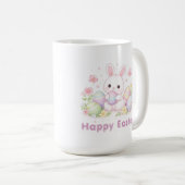 Mug Happy Easter Spring Design - Cute Easter Bunny  (Devant droit)