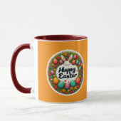Mug Happy Easter – Spring Floral Circle caneca (Gauche)