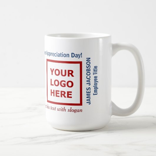 Mug Happy Employee Appreciation Day Business Logo  (Droite)