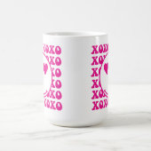 Mug Happy Face, xoxo, valentine, custom mug, cup (Centre)