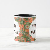 Mug Happy Fall Y'all : Citrouille et Feuille cosy d'au (Centre)