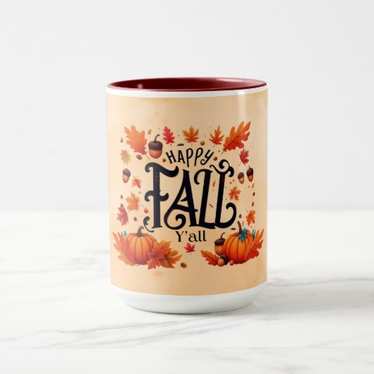 Mug Happy Fall Y'all classique (Centre)