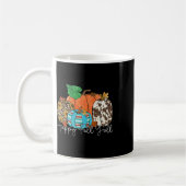 Mug Happy Fall Y'all Leopard Citrouille Automne Saison (Gauche)