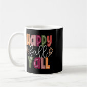 Mug Happy Fall Yall Pumkin Thanksgiving Halloween Cut (Gauche)