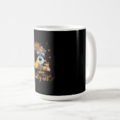 Mug happy fall yall schnauzer chien thanksgiving (Devant droit)