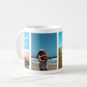 Mug Happy Family Photo Collage Summer Vacation Memory (Devant gauche)
