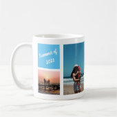 Mug Happy Family Photo Collage Summer Vacation Memory (Gauche)