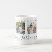 Mug Happy Fête des pères 4 Photo Custom White (Centre)