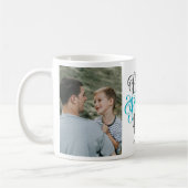 Mug Happy Fête des pères Hand Lettering Photo Collage (Gauche)