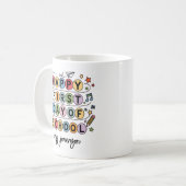 Mug Happy First Day of School Personalized Name (Devant gauche)