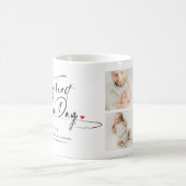 Mug Happy First Father's Day Photo Collage & Quote (Centre)