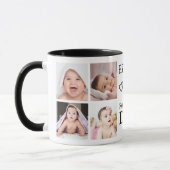 Mug Happy First Fête des pères 5 Photo Collage (Gauche)