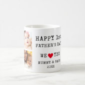 Mug Happy First Fête des pères 6 Photo Collage (Centre)