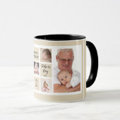 Mug Happy First Fête des pères Papa 5 Photo Collage   (Devant droit)