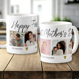 Mug Happy First Mothers Day Nanny 5 Photo Collage