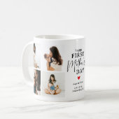 Mug Happy First Mother's Day' Photo Collage Keepsaké (Devant gauche)