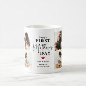 Mug Happy First Mother's Day' Photo Collage Keepsaké (Centre)