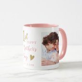 Mug Happy First Mother's Day Pink And Gold 2 Photo (Devant droit)