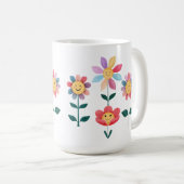 Mug Happy Flowers (Devant droit)