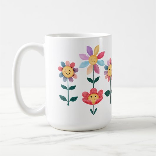 Mug Happy Flowers (Gauche)