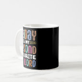 Mug Happy Friday Fri Yay Prof École Mème Débardeur (Devant gauche)