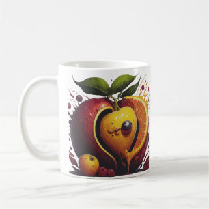 Mug Happy Fruits Love Heart - Unique style mode"