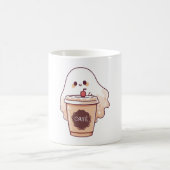 Mug Happy Ghost aime Sticker café (Centre)