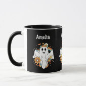 Mug Happy Ghost Retro Hippie Vibe (Gauche)