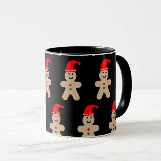 Mug Happy Gingerbread man Winter (Devant droit)