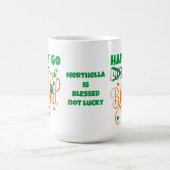 Mug HAPPY GO Lucky BLESSED Personal St Patrick's Day (Centre)