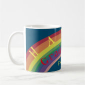 Mug "Happy Graduation !" Texte Rainbow personnalisé (Gauche)