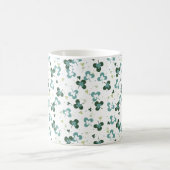 Mug Happy Green Clover Feuille Motif d'art III (Centre)