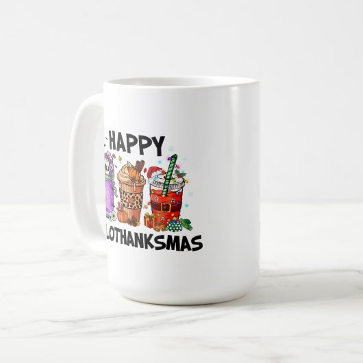Mug Happy HalloThanksMas (Devant gauche)