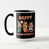 Mug Happy HalloThanksMas Funny Dark (Gauche)