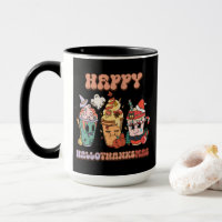 Happy HalloThanksMas Funny Dark