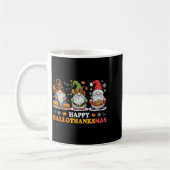 Mug Happy Hallothanksmas Gnome Halloween Thanksgiving (Gauche)