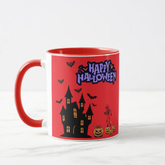 Mug Happy Halloween bright red