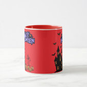 Mug Happy Halloween bright red (Centre)