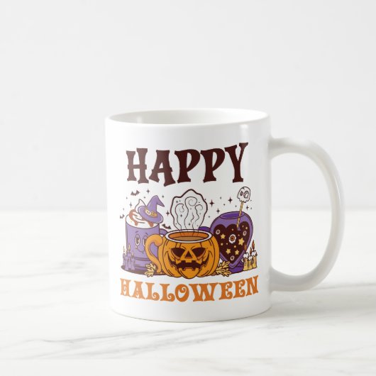 Mug Happy Halloween café brasse (Droite)